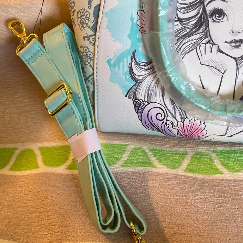 Disney Loungefly Little Mermaid Ariel Watercolor Satchel - Picture 3 of 13